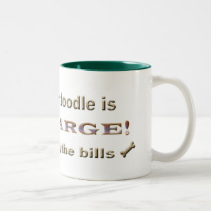 goldendoodle zweifarbige tasse