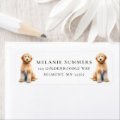 Goldendoodles für Wasserfarben: Rücksendeadresse (Insitu)