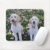 GoldenDoodles im Herbstlaub Mousepad (Mit Mouse)