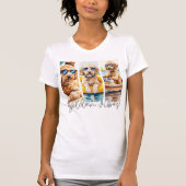 Goldendoodles in Sonnenbrille Sommer Golden Vibes T-Shirt (Vorderseite)