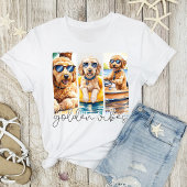 Goldendoodles in Sonnenbrille Sommer Golden Vibes T-Shirt