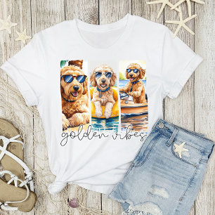 Goldendoodles in Sonnenbrille Sommer Golden Vibes T-Shirt