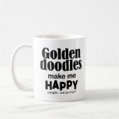 Goldendoodles machen mich glücklich kaffeetasse (Links)