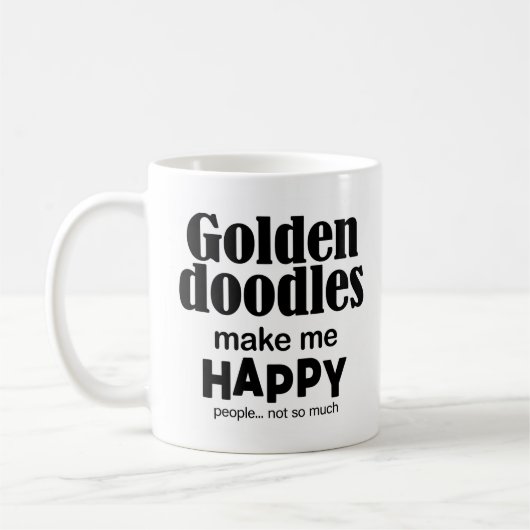 Goldendoodles machen mich glücklich kaffeetasse (Links)