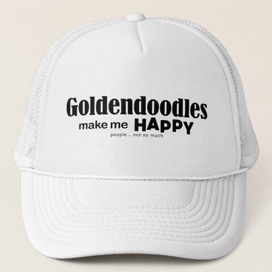 Goldendoodles machen mich glücklich truckerkappe (Vorderseite)
