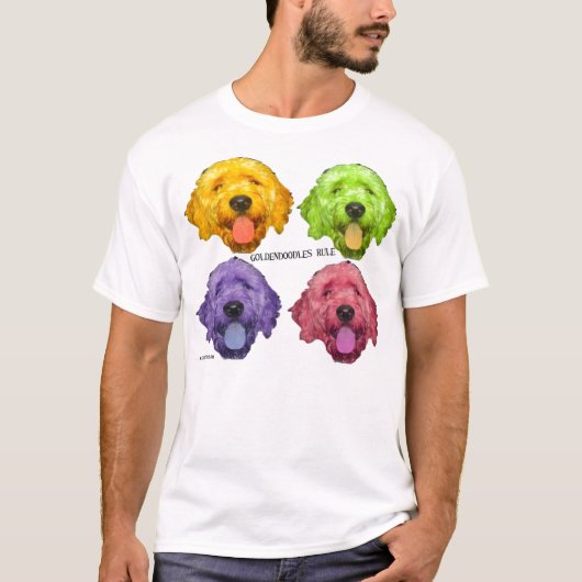 Goldendoodles Regel! T-Shirt (Vorderseite)