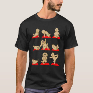 Goldendoodles Yoga-Position Meditation Lustig Nama T-Shirt