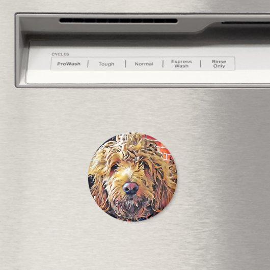Goldendoolde Puppy Magnet (In Situ (Geschirrspüler))