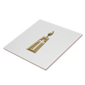Goldene 3-D-Kerze Fliese (Seite)
