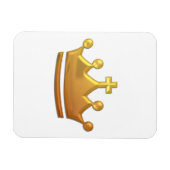 Goldene "3-D"-Krone Magnet (Horizontal)