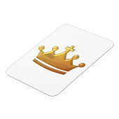 Goldene "3-D"-Krone Magnet (Linke Seite)