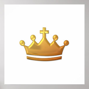 Goldene "3-D"-Krone Poster