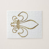 Goldene "3-D" Lilie Puzzle (Horizontal)