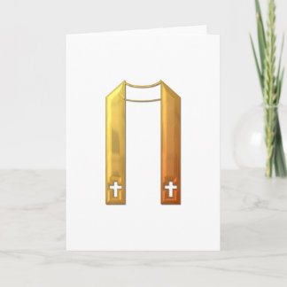 Goldene "3-D" liturgische Stola Karte