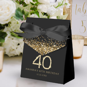 Goldene 40. Diamantene Geburtstagsfeier Geschenkschachtel