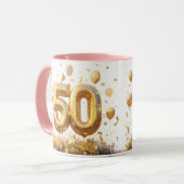 Goldene 50. Feier Tasse (Vorderseite Links)