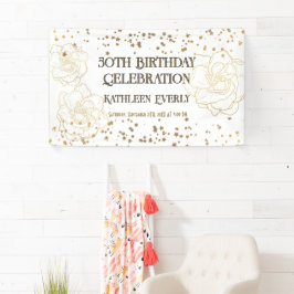 Goldene 50. Geburtstagsfeier Banner