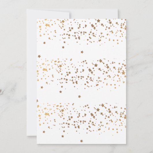 Goldene 50. Geburtstagsfeier Einladung (Rückseite)