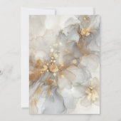 Goldene 50. Hochzeitstag Einladung (Rückseite)
