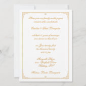 Goldene 50-jährige Jubiläumsfeier Einladung (Rückseite)