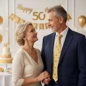 Goldene 50-jährige Jubiläumsfeier Krawatte