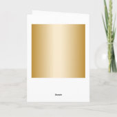 Goldene 60. Geburtstagsfeier Weltklasse Karte (Rückseite)