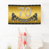 Goldene 70. Geburtstagsfeier Banner (Insitu)