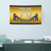 Goldene 70. Geburtstagsfeier Banner (Messeveranstaltung)