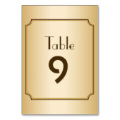 Goldene 70. Geburtstagsfeier Weltklasse Tischnummer (Vorderseite)