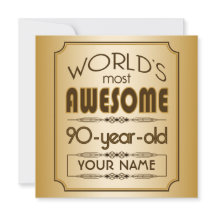 Goldene 90. Geburtstagsfeier Weltbeste Fabelgeschi