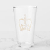 Goldene Abgeschiedene Krone Glas (Rückseite)