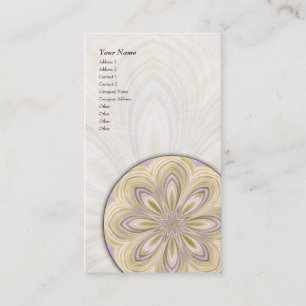 Goldene abnehmende Mandala - vertikale Visitenkarte