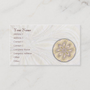 Goldene abnehmende Mandala - Visitenkarte