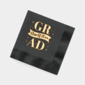 Goldene Abschlussfeier Servietten Mit Folie (Links)