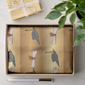 Goldene Abschlussmütze und Diplom Seidenpapier (Geschenk)