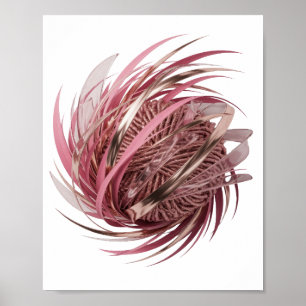 Goldene ABSTRACTE KUNST EIN EINZIGARTIGES DESIGN M Poster