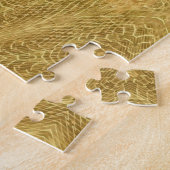 Goldene abstrakte geometrische Kunst-Puzzle Puzzle (Seite)