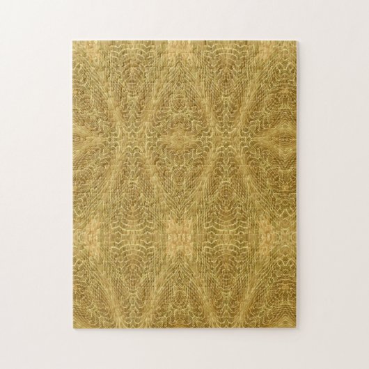 Goldene abstrakte geometrische Kunst-Puzzle Puzzle (Vertikal)