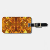 Goldene Abstrakte Gepäckmarke Gepäckanhänger (Vorderseite horizontal)
