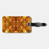 Goldene Abstrakte Gepäckmarke Gepäckanhänger (Rückseite horizontal)