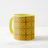 Goldene abstrakte Kaffeetasse (Vorderseite Links)