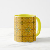 Goldene abstrakte Kaffeetasse (VorderseiteRechts)