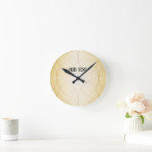 Goldene abstrakte Linien Runde Wanduhr (Zuhause)