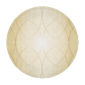 Goldene abstrakte Linien Schneidebrett (Vorderseite)