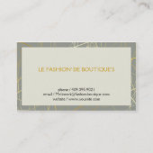 Goldene Abstrakte Linien Visitenkarte (Rückseite)