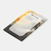 Goldene abstrakte Marmorwellen modern Post-it Klebezettel (angewinkelt)