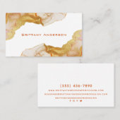 Goldene, Abstrakte Visitenkarte (Vorne/Hinten)