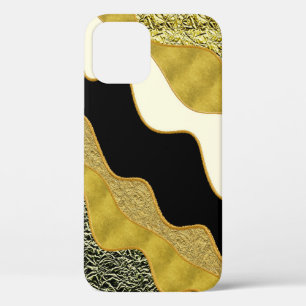Goldene abstrakte Welle modern Gold Glam trendy Case-Mate iPhone Hülle