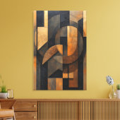 Goldene Abstraktion Leinwanddruck (Insitu (Wohnzimmer))