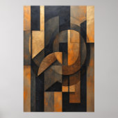 Goldene Abstraktion Poster (Vorne)